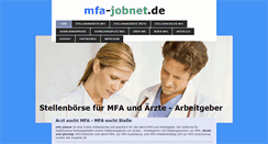 Desktop Screenshot of mfa-jobnet.de