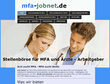 Tablet Screenshot of mfa-jobnet.de